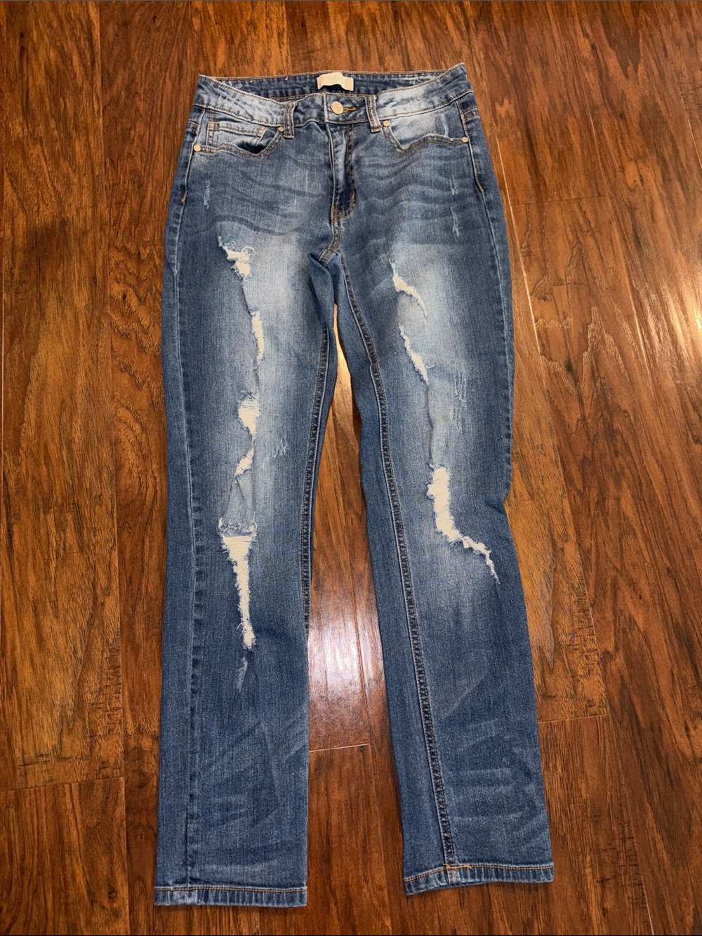 Altar'd State Women's Skinny Distressed Blue Jeans Size 25